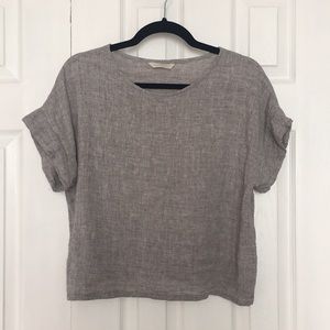 Elizabeth Suzann Georgia Tee in Linen Gauze OSM